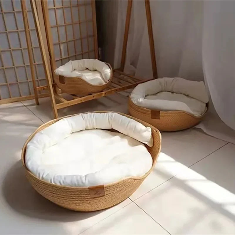 Weiches Katzen- und Hundebett inkl. Kissen
