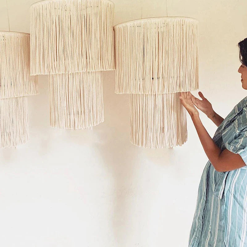 Bohemian Macrame Lampenschirm