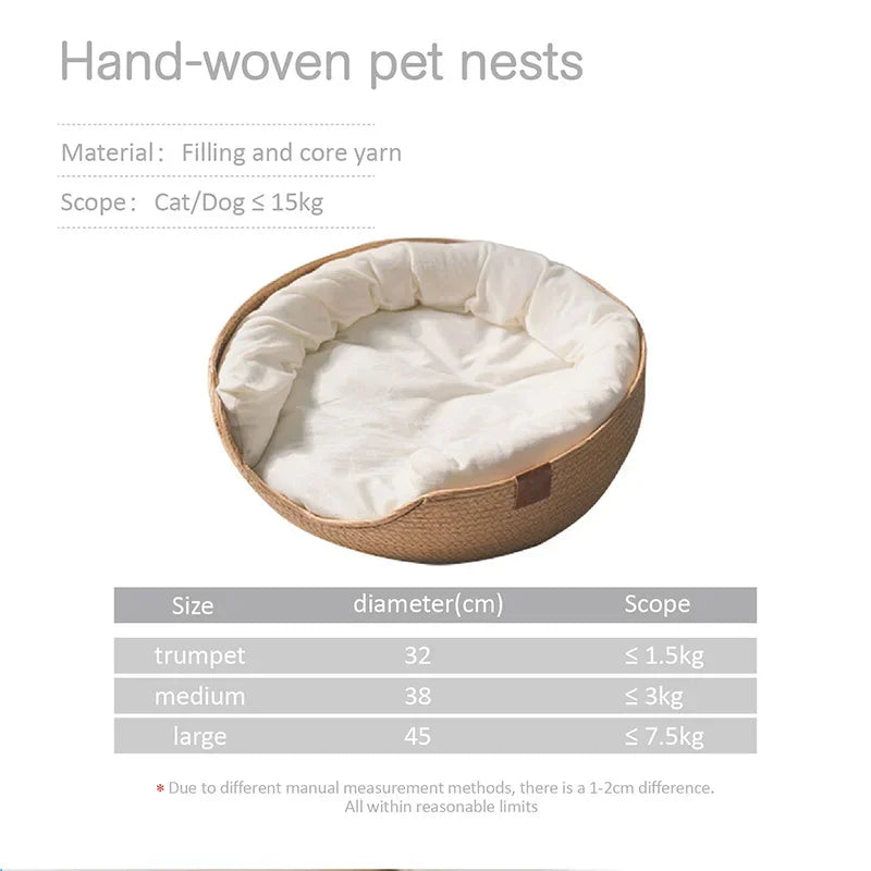 Weiches Katzen- und Hundebett inkl. Kissen