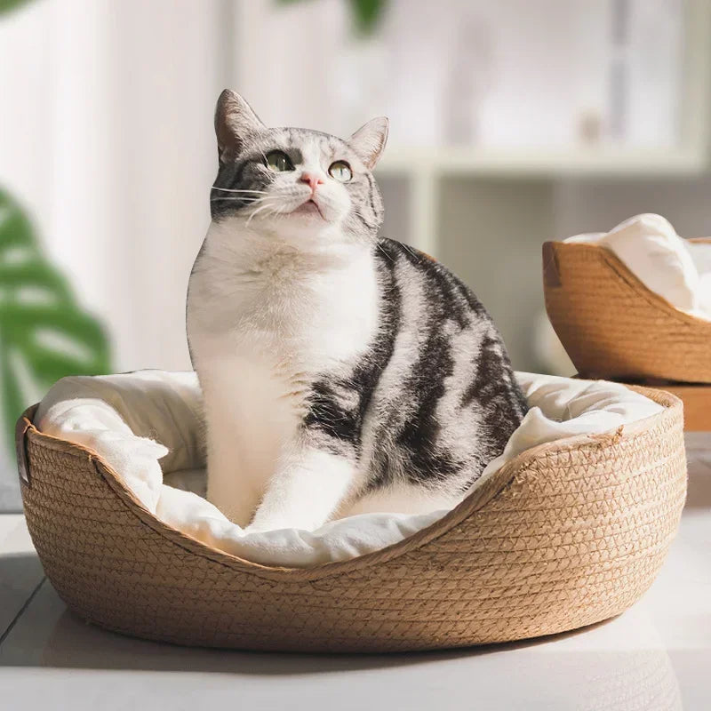 Weiches Katzen- und Hundebett inkl. Kissen
